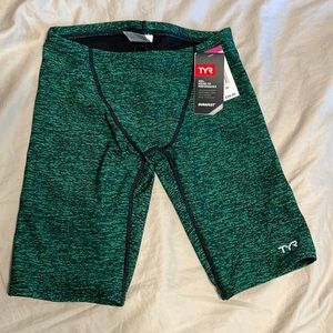 NWT TYR Jammer green and black